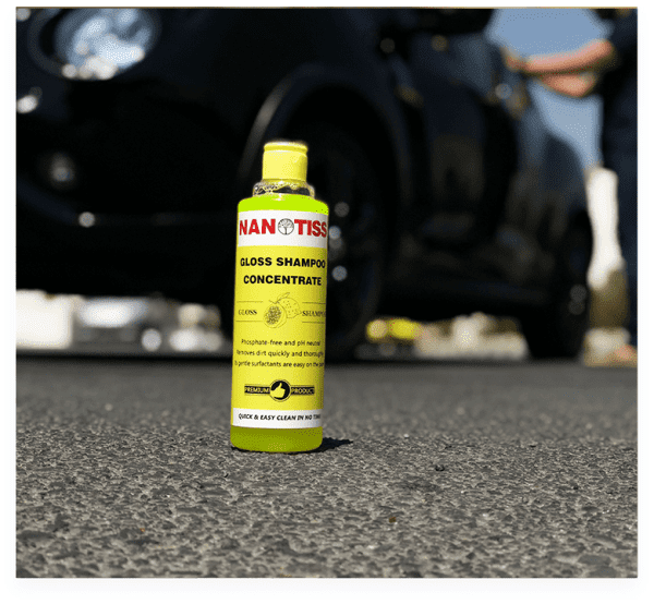 شامپو براق کننده غلیظ یک لیتری نانوتیس مخصوص شستشوی بدنه خودرو NanoTiss Gloss Shampoo - Image 2